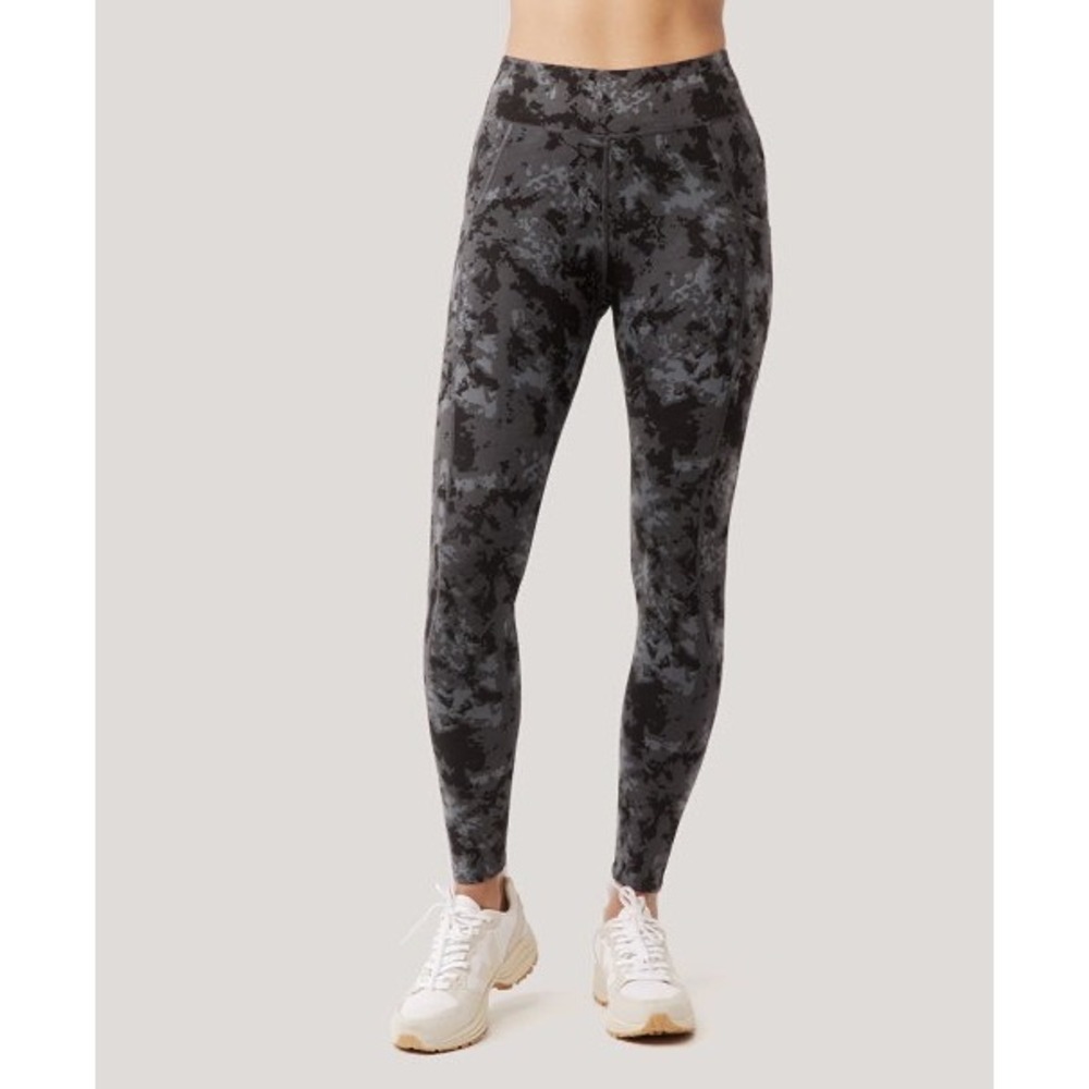 Pact Organic Cotton PureActive Pocket 7/8 Legging Dark Cloud Women's M Granola